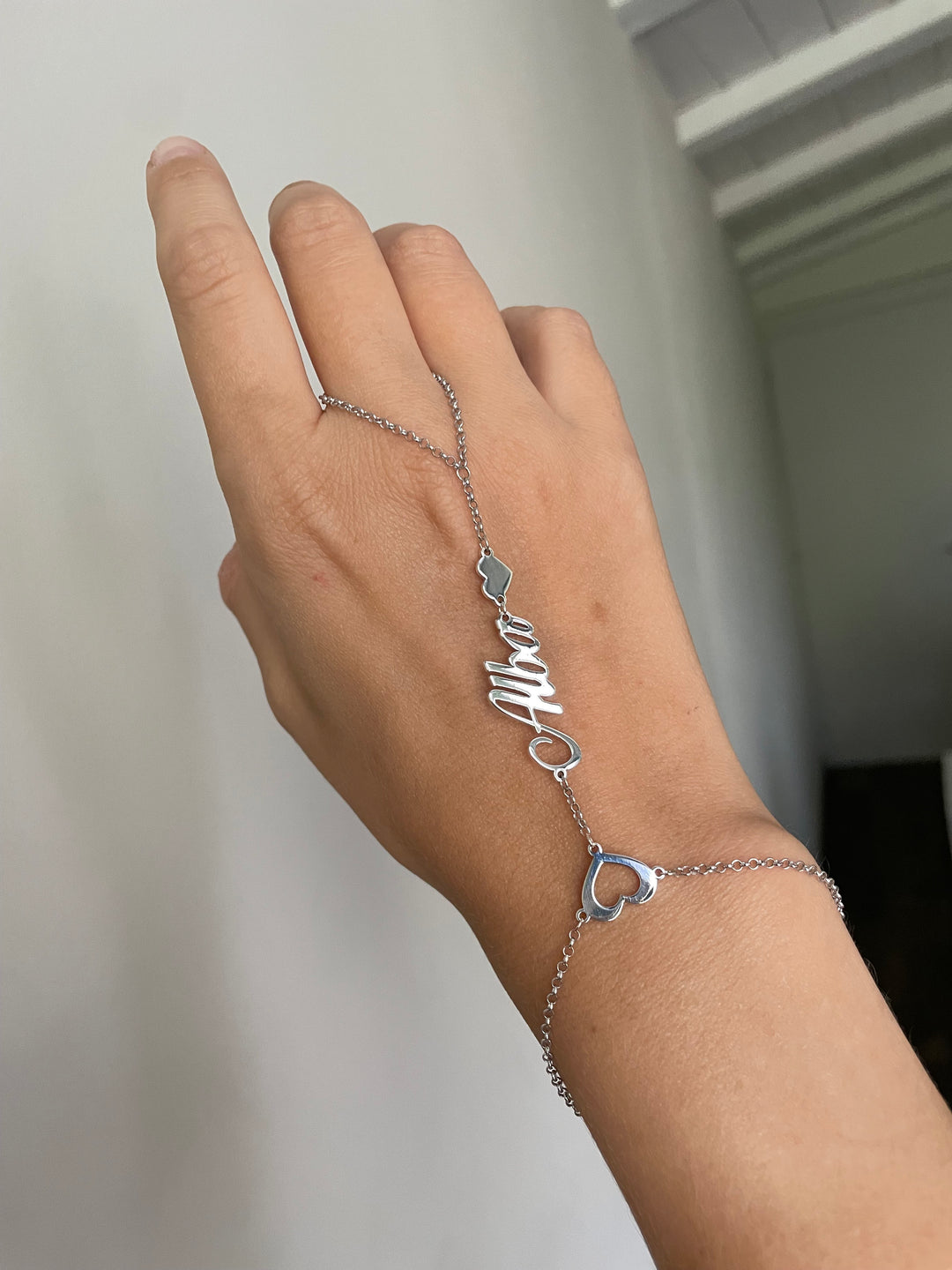 Catenina e ciondolo Angelo in argento 925 personalizzabile con lettera Catenina e ciondolo Angelo in argento 925 personalizzabile con lettera