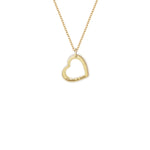 Collana con un Cuore Inciso in argento | C121-S