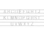 Bracciale a doppio filo con una o più iniziali minimal sviluppo lettere personalizzabili in argento 925‰