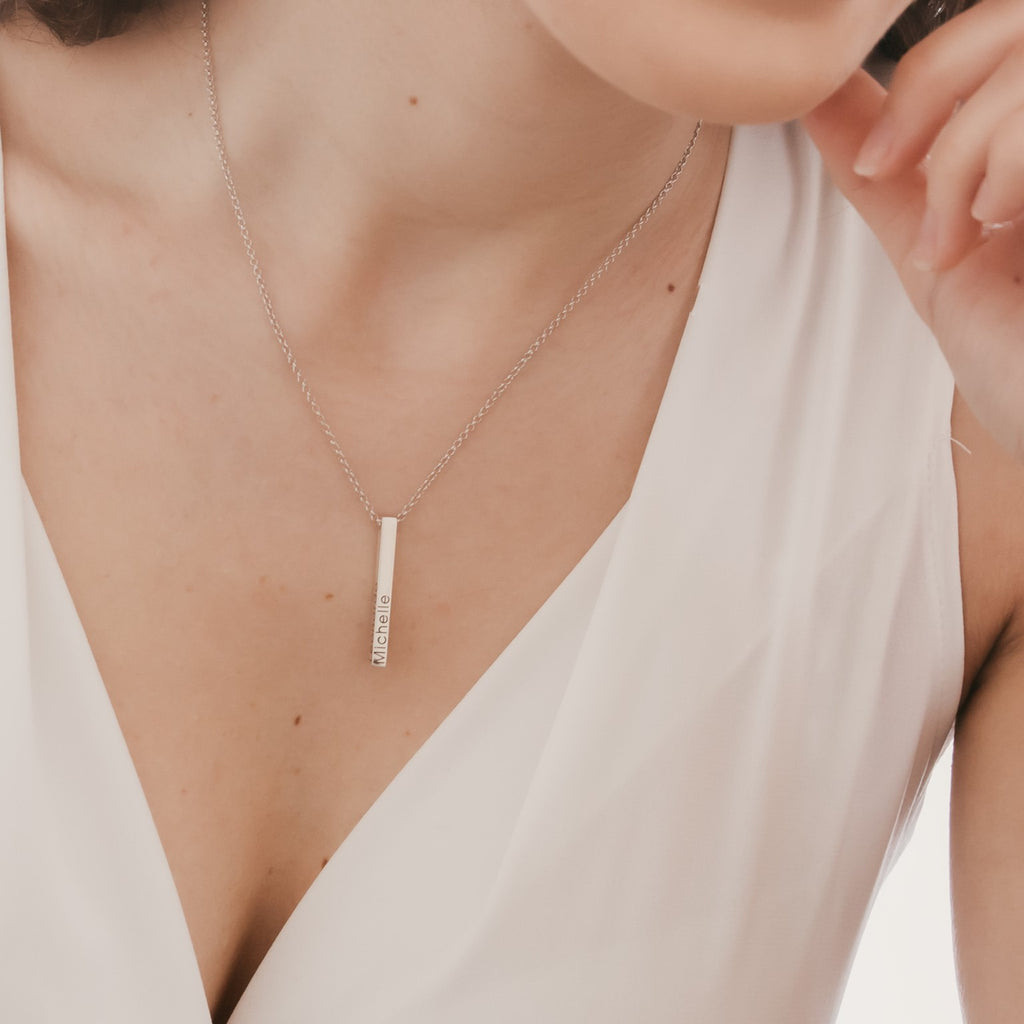 Collana Con Barra Incisa Personalizzata Con Zircone Collana Con Barra Verticale Personalizzata Nascondi Messaggio Collana Regalo A Sorpresa Per Lei Collana Con Barra Incisa Personalizzata Con Zircone Collana Con Barra Verticale Personalizzata Nascondi Messaggio Collana Regalo A Sorpresa Per Lei