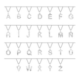 Collana con una o più lettere componibili e perle sviluppo lettere personalizzabile in argento 925‰