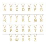 Collana a due fili con lettere componibili sviluppo lettere personalizzabile in argento placcata in oro giallo 18Kt