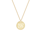 Collana con segno zodiacale Cancro personalizzabile in argento placcato in oro giallo 18Kt