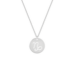 Collana con segno zodiacale Capricorno personalizzabile in argento 925‰