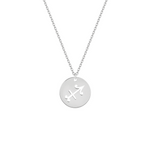 Collana con segno zodiacale Sagittario personalizzabile in argento 925‰