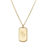 Personalisierter rechteckiger Teller in Gold